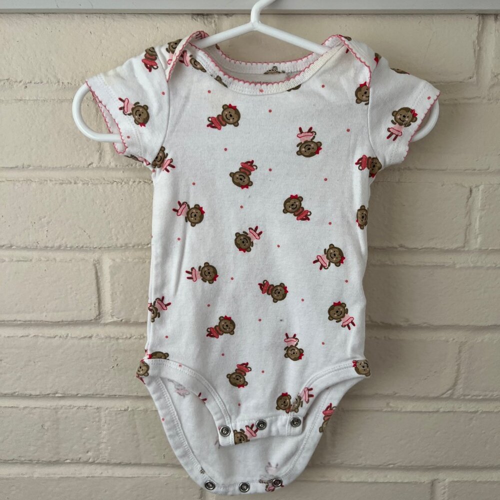 Baby Girl | Carter's | 3 PC Pink/White Bodysuits | 3M - Picture 8 of 9
